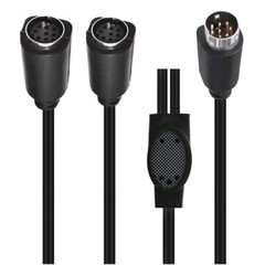 Mini DIN 8-Pin 8pin Splitter Y Adapter Cable Audio Video Cord S-video Extender