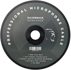 Silverback Screamer Bulk XLR Cable, 300 ft. Spool, Pure Copper, OFC, Flexible, S