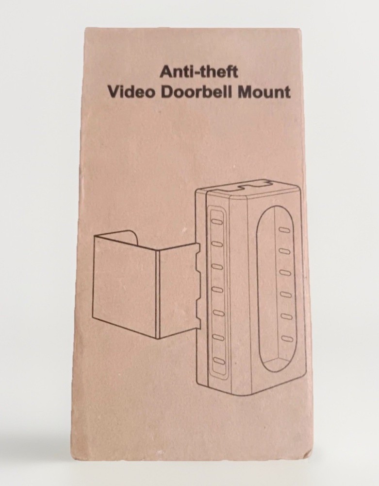 Anti-Theft Video Doorbell Mount, No-Drill Mount Fit Most Video Doorbell Camera