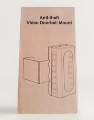 Anti-Theft Video Doorbell Mount, No-Drill Mount Fit Most Video Doorbell Camera