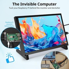 Touchscreen Monitor 10.1 Inch 1280×800 IPS LCD HD Black ELECROW Portable Display