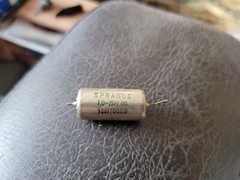 Sprague 1.0 uF 200DV – Paper In Oil Capacitor Used but guaranteed.
