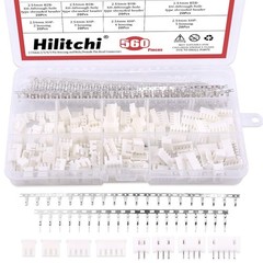 560Pcs 2.54mm 2/3/4/5 Pin Housing and Male/Female Pin Head Connector Adapter …