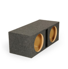 QPower QBASS Dual 12-Inch Heavy Duty Car Audio Subwoofer Enclosure Box Charcoal