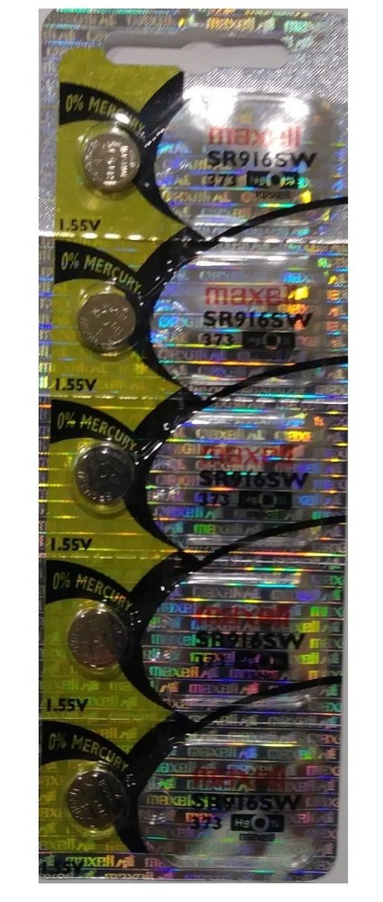 5 Maxell 373 SR916SW SR68 SB-AJ WA V373 D373