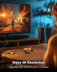 USB C to HDMI Adapter (4K@60Hz), USB Type C to HDMI Cable Adapter [High Speed, T