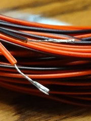 26awg,65ft Stranded copper Cables Red & Black,great for MARKLIN Z trains
