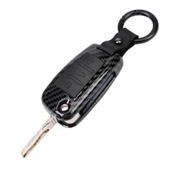 Carbon Fiber Pattern Key Fob Cover Case for Audi A3 Carbon Fiber Pattern-black