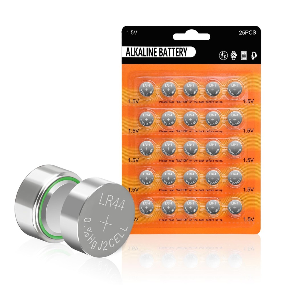AG13 LR44 Batteries (25-Pack) – Long-Lasting 1.5V LR44 Alkaline Battery