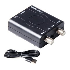 Black HDMI to RF Modulator VHF RF Modulator HDMI Coaxial Converter Adapter