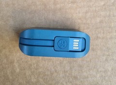JLab JBuds GO Air Charging Case ONLY – BLUE case.