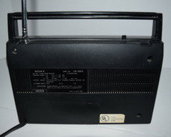 Vintage Sony FM/AM 2 Band Receiver TFM-7050W AM FM Hong Kong 1975