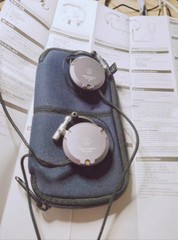 Original Audio-Technica ATH-EM7X Adjustable Aluminum Clip-On Headphones