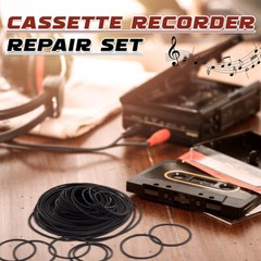 200X Square Rubber Drive Belt Kit ForCassette Player Recorder Repair Replacement