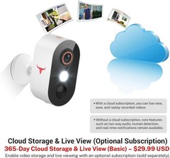 1080P Wireless Camera AI Human Detection Night Vision 2-Way Audio 2.4G WiFi Batt