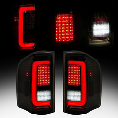 2007-13 Silverado 1500 2500HD 3500HD Full LED Tail Lights–Compatible Replacement