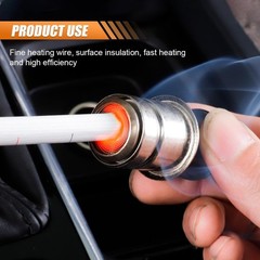 Cigarette Lighter, 24V Metal Plastic Construction Lighter Plug, Pop Model: 24V