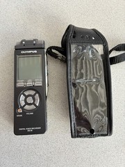 Working Olympus DS-30 Digital Voice Recorder With Protective Cover Needs Battery