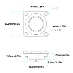 Durability ABS Metal 40Mm Dome Tweeter Speaker Enhances Sound Clarity