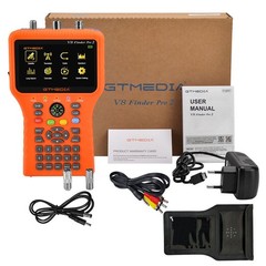 DVB-S2/S2X/T2/C Satellite Terrestrial Cable TV-Signal Finder Meter FTA Reception