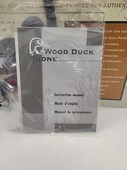 Vintage Ducks Unlimited Life-Sized Wood Duck Phone Landline Hand Painted 90s