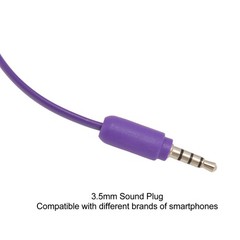 3.5mm Retro Radiation Proof Wired Telephone Handset Purple Cell Phone Handset