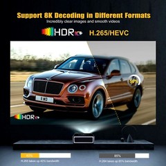 AUSHA Android Led Auto Focus Projector with 4K 8K Support & Dolby Audio