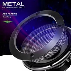 Lightweight 5-Inch Speaker Covers – 2PC Black Mesh Grills with Easy Installation