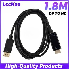 4K DisplayPort to HDMI Cable DP to HD Adapter Cord For PC Monitor Projector 6FT