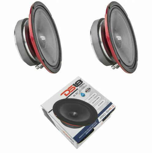 2x DS18 6.5″ Marine Motorcycle Midrange Speakers 800W 2 Ohm IP66 Rated PRO-SM6.2