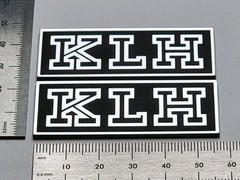 KLH Speaker Grill Badge Logo Emblem Name Plate Pair Custom Made