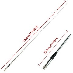 9in-51in 27MHz BNC Telescopic Antenna For Handheld/Portable CB Walkie Talkie