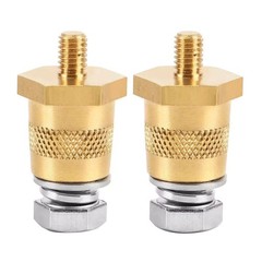 2x Battery Pole Adapter Terminal Connector Fittings M6 Thread Post Adapter