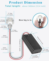 “AA Battery Box with LED Lamp & Switch, Mini 3V Light Wiring Kit, 1 Pack”