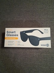Wear iQ Wireless Smart Sunglass Bluetooth UV400 Polarized Lens Black Matte NIB
