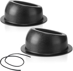 Durable ABS Plastic Speaker Pods for 6.5 Inch Speakers – Black Surface Mount