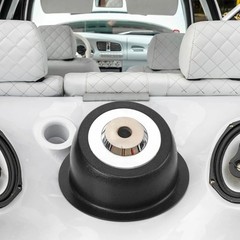 2 Pcs Universal 6.5 Inch Speaker Enclosures – Durable ABS Surface Mount Pods