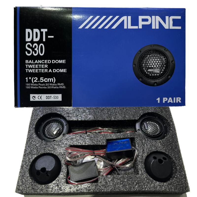 Alpine DDT-S30 Car Audio Modification Horn 1.5in Silk Membrane Tweeter Universal