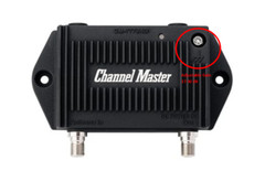 NEW – Channel Master TV Antenna Mast Mounted Amplifier, 17-30 dB W/ Power Supply