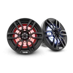 DS18 NXL-6BK 6.5″ 2-WAY MARINE SPEAKERS RGB LED LIGHTS 300W Max 4 Ohm