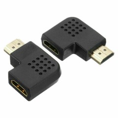 90 Degree Left/Right Angle Port Male To Female HDMI Adapter Connector HDTV LOT