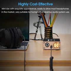 HIFI Class A Headphone Amplifier Mini Desktop Stereo Audio Amp for Earphones