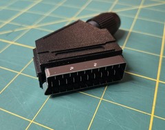 Male SCART 21 Pin Socket Connector Plug for Euro or JP21, RGB AV Adapter RGB21