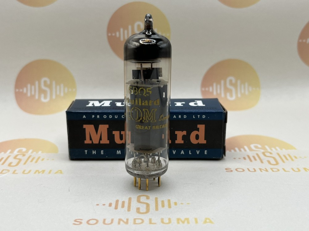 1x Mullard EL84 6QB5 10M Master Series Gold Pins Gt. Britain ’60s KM1 -Tests NOS