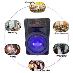 3000W Portable Bluetooth Speaker Sub woofer Heavy Bass Sound System Party+Remote