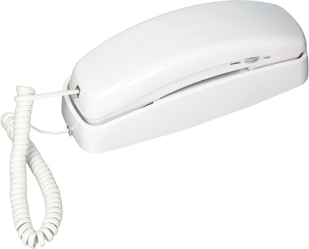 210WH AT&T Corded TrimLine Phone,Lighted Keypad, White BRAND NEW