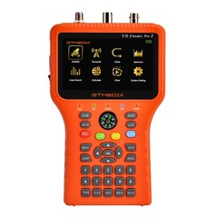 DVB-S2/S2X/T2/C Satellite Terrestrial Cable TV-Signal Finder Meter FTA Reception