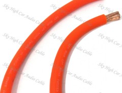 40 ft 1/0 Gauge Oversized AWG ORANGE Power Ground Wire W/O SPOOL Sky High