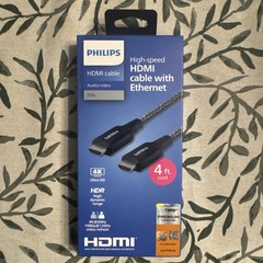 Philip Elite Premium High-Speed HDMI Cable w/ Ethernet 4K@60Hz 4ft