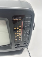 Mini TV GPX TVP7 AM/FM Portable Television Black & White . Used Tested Working.
